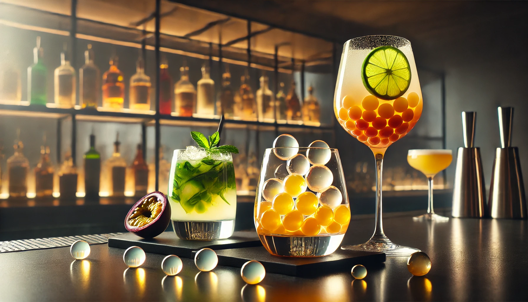 Esferas de caipirinha, inspiradas en las creaciones de Alex Atala, una sobremesa vibrante que celebra la culinária brasileña.